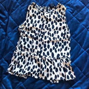 h&m peplum blouse
